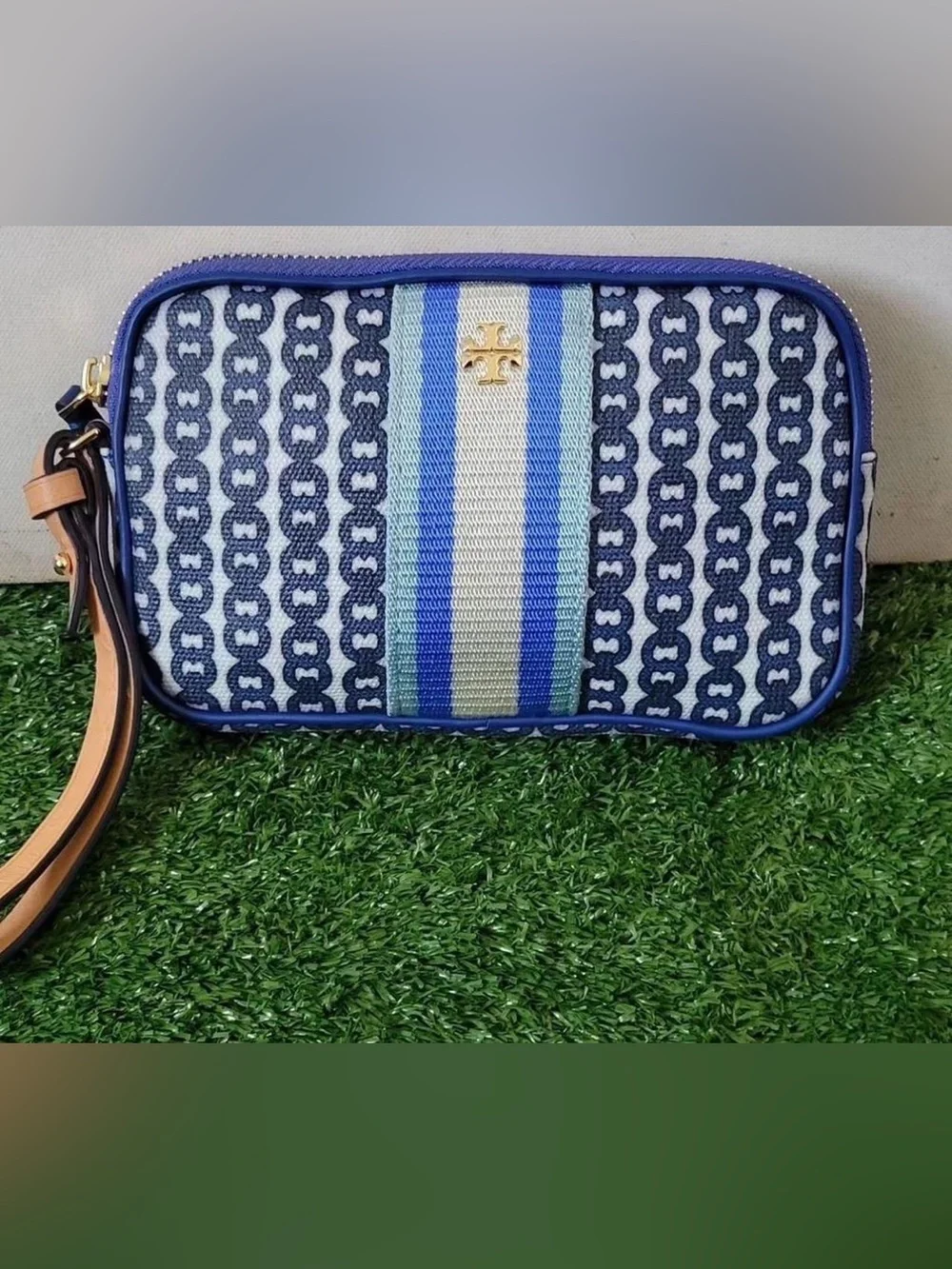 Tory Burch Women's Gemini Link Canvas Wristlet